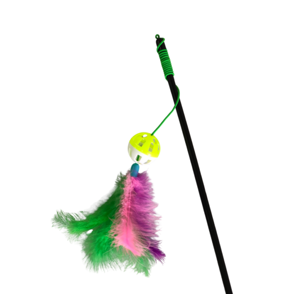Playing rod - Colourful Feathers