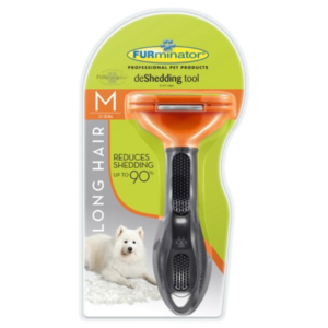 M - Dog deShedding Tool - Long Hair