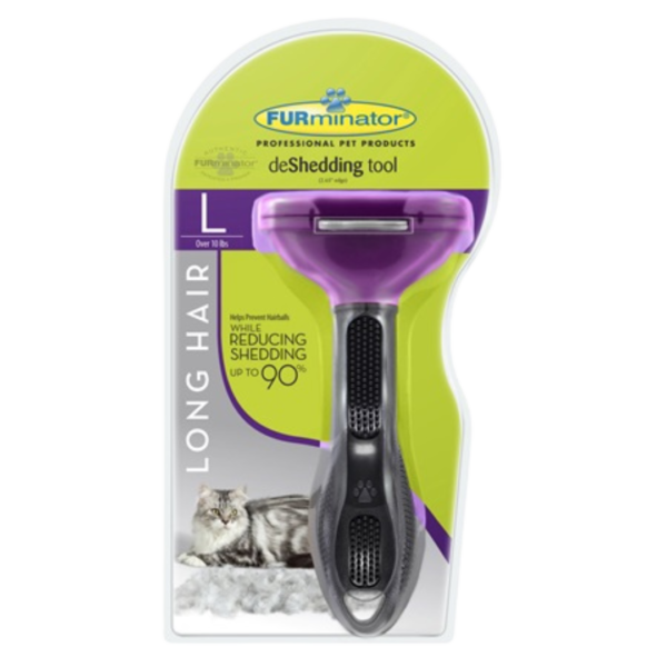 L - Cat deShedding Tool - Long Hair