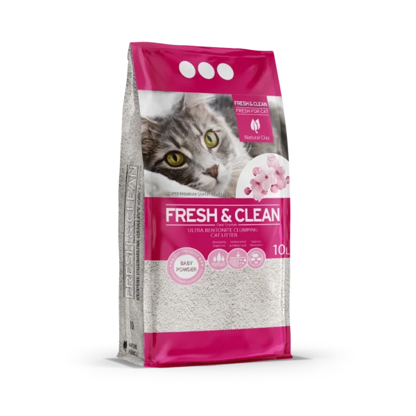 Fresh & Clean Clumping Cat Litter - 10L